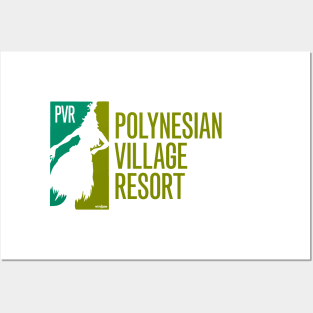 Polynesian Village Sports '70s Green Posters and Art